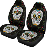 Flower Sugar Skull Ii Car Seat Covers 101819 - YourCarButBetter