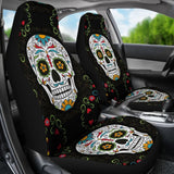 Flower Sugar Skull Ii Car Seat Covers 101819 - YourCarButBetter