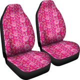 Flowers And Pink Ribbons Breast Cancer Car Seat Covers 550317 - YourCarButBetter