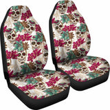Flowers Sugar Skull Car Seat Covers 101207 - YourCarButBetter