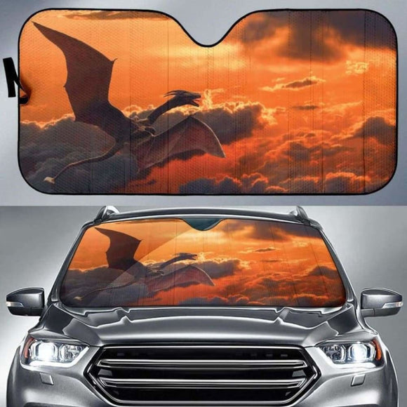 Flying Dragon Sunset Clouds Auto Sun Shades 172609 - YourCarButBetter