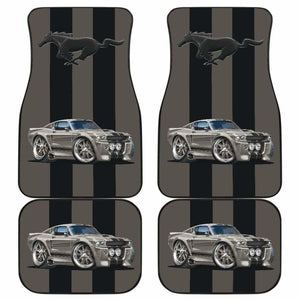 Ford Mustang Fastback Muscle Car Art Eleanor Floor Mats Set Of 4 160830 - YourCarButBetter