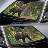 Forest Brown Bear Auto Sun Shades 102507 - YourCarButBetter