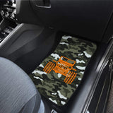 Forest Green Army Camouflage Color Pale Green Jeep Car Floor Mats 211204 - YourCarButBetter