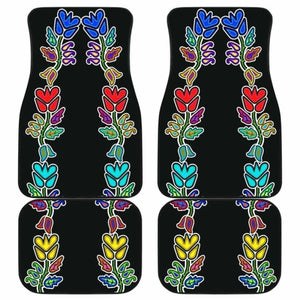 Four Directions Floral Car Floor Mats 153908 - YourCarButBetter