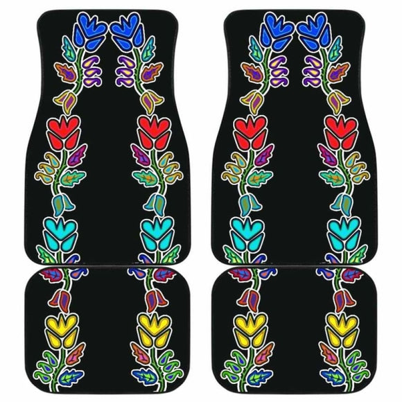 Four Directions Floral Car Floor Mats 153908 - YourCarButBetter