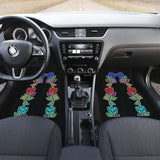 Four Directions Floral Car Floor Mats 153908 - YourCarButBetter