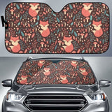 Fox Leaves Mushroom Pattern Car Auto Sun Shades 182102 - YourCarButBetter