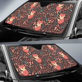 Fox Leaves Mushroom Pattern Car Auto Sun Shades 182102 - YourCarButBetter