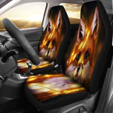 Fox Light Christmas Car Seat Covers 200217 - YourCarButBetter