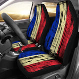 France Grunge Flag Car Seat Cover 1 232125 - YourCarButBetter