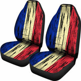 France Grunge Flag Car Seat Cover 1 232125 - YourCarButBetter