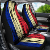France Grunge Flag Car Seat Cover 1 232125 - YourCarButBetter