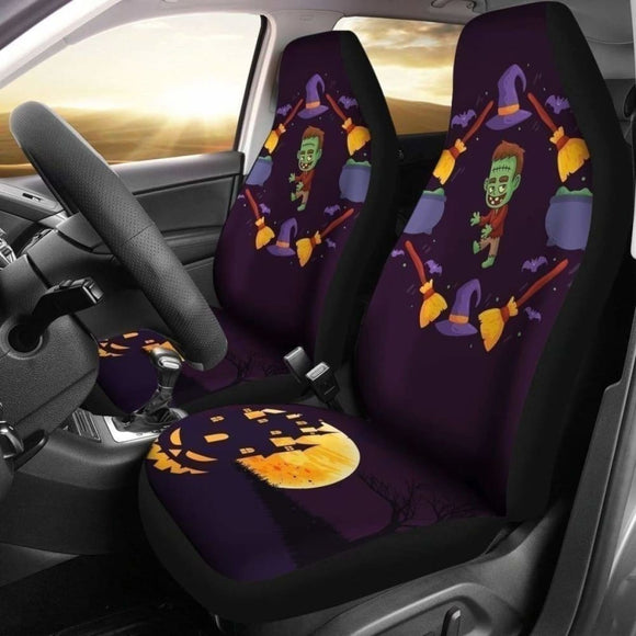 Frankenstein Halloween Car Seat Covers 102802 - YourCarButBetter