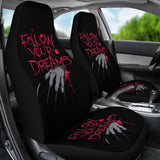 Freddy Krueger Follow Your Dreams Nightmare On Elm Street Car Seat Covers 212903 - YourCarButBetter