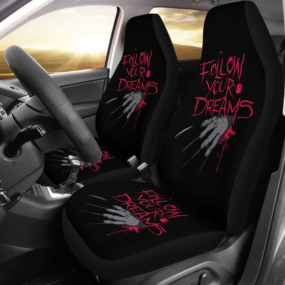 Freddy Krueger Follow Your Dreams Nightmare On Elm Street Car Seat Covers 212903 - YourCarButBetter