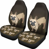 French Bulldog Cartoon Car Seat Cover 194110 - YourCarButBetter