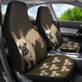 French Bulldog Cartoon Car Seat Cover 194110 - YourCarButBetter