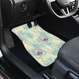 French Bulldog Hawaii background Front And Back Car Mats 203410 - YourCarButBetter