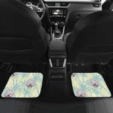 French Bulldog Hawaii background Front And Back Car Mats 203410 - YourCarButBetter