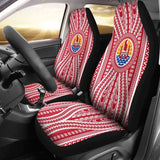 French Polynesia Car Seat Cover - French Polynesia Coat Of Arms - 105905 - YourCarButBetter