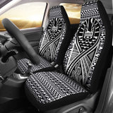 French Polynesia Car Seat Cover - French Polynesia Coat Of Arms Polynesia Tattoo Black - 9 174914 - YourCarButBetter