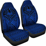 French Polynesia Car Seat Cover - French Polynesia Coat Of Arms Polynesia Tattoo Blue - 105905 - YourCarButBetter