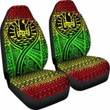 French Polynesia Car Seat Cover - French Polynesia Coat Of Arms Polynesia Tattoo Reggae - 105905 - YourCarButBetter