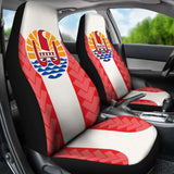 French Polynesia Tahiti Car Seat Cover Coat Of Arms 105905 - YourCarButBetter