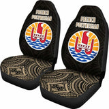 French Polynesian Car Seat Covers - French Polynesian Coat Of Arms Tattoo - 5 1 174914 - YourCarButBetter
