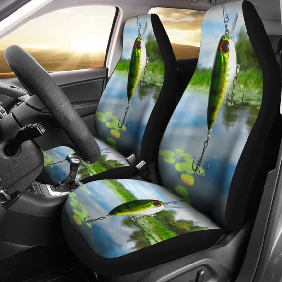 Freshwater Fishing Bait Car Seat Covers 182417 - YourCarButBetter