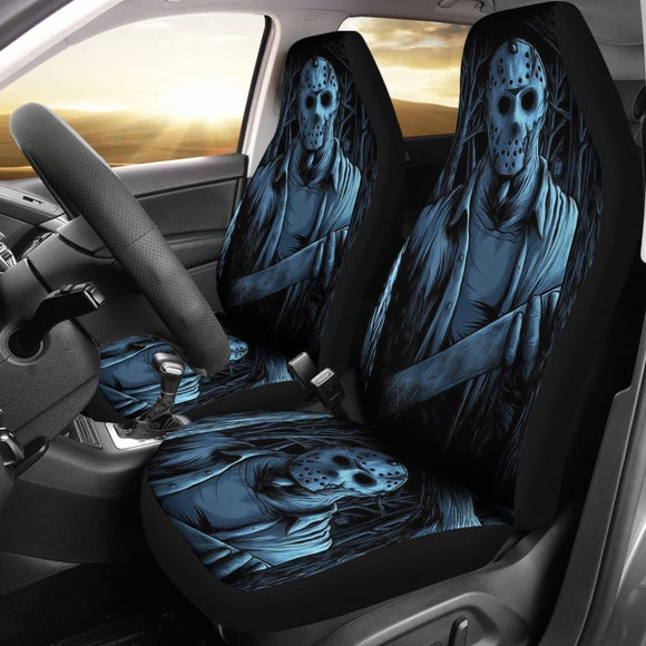 Friday The 13Th Jason Voorhees Car Seat Covers Movie Fan Gift 210101 - YourCarButBetter