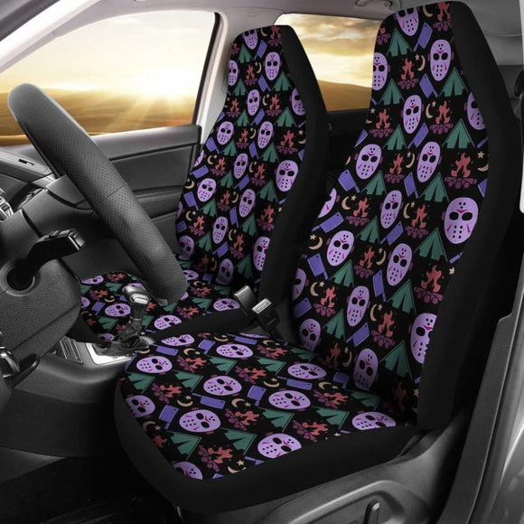 Friday The 13Th Jason Voorhees Pattern Cute Car Seat Covers 210101 - YourCarButBetter