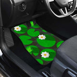 Frog Waterlily Pattern Front And Back Car Mats 154230 - YourCarButBetter