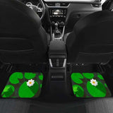 Frog Waterlily Pattern Front And Back Car Mats 154230 - YourCarButBetter