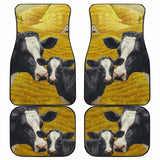 Front And Back Car Mats- Cow Farm (Set Of 4) 144730 - YourCarButBetter