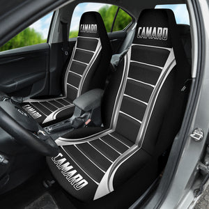 Camaro Gloss Black Car Seat Covers 211401