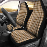 Dark Brown Checked Buffalo Plaid Amazing Car Seat Covers 211606