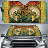 Amazing Gift Idea Trout Fish Colorful Pattern Car Auto Sun Shades 211201