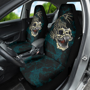 Fish Bone Fishing Wave Effect Car Seat Covers 211401