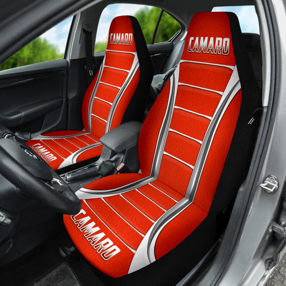 Camaro Red Style Car Seat Covers 211401