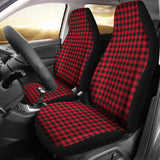 Red Checked Buffalo Plaid Amazing Car Seat Covers 211606