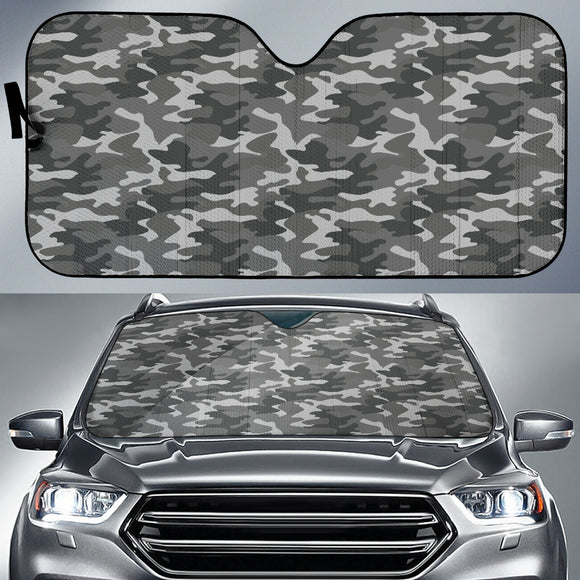 Grey Camouflage Car Auto Sun Shades 211401