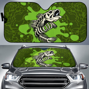 Fish Bone Poison Fishing Car Auto Sun Shades 211401