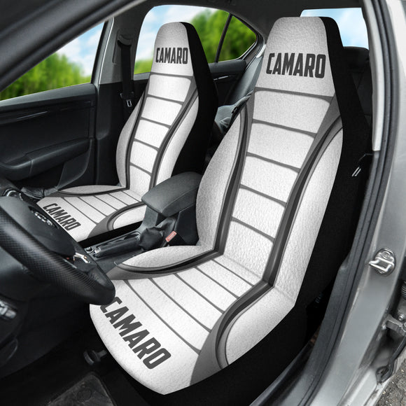 Camaro White Car Seat Covers 211401