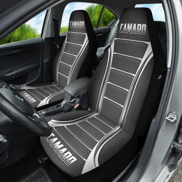Camaro Silver Car Seat Covers 211401