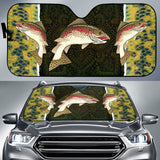 Amazing Gift Idea Trout Fish Pattern Car Auto Sun Shades 211201