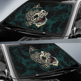 Fish Bone Fishing Wave Effect Car Auto Sun Shades 211401