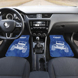 Jeep Offroad Blue White Beach Palms Style 1 Car Floor Mats 211401