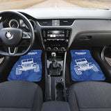 Jeep Offroad Blue White Beach Palms Style 2 Car Floor Mats 211401